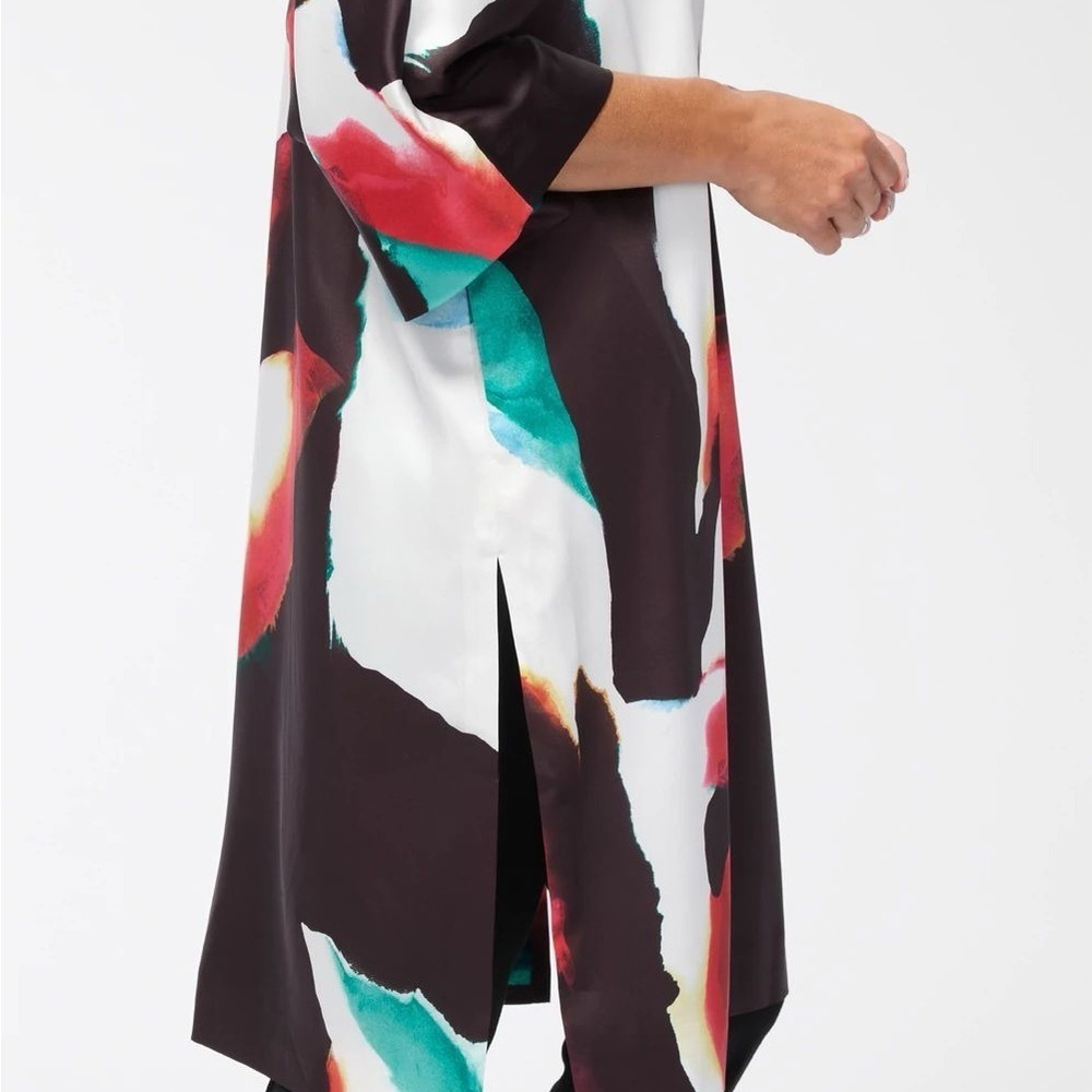 Chico's Blue and Red kimono - Picture 4 of 8